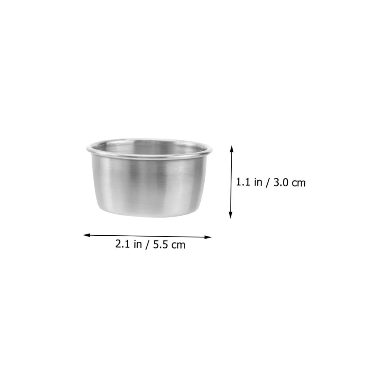 Ciieeo Stylish Pcs Sauce Cup Collection Stainless Steel Condiment Cups Seasoning Plate Mustard Dish for Occasions