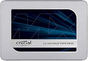 Crucial MX500 500GB 3D NAND SATA 2,5 Zoll Internes SSD, Bis zu 560 MB/s - CT500MX500SSD1
