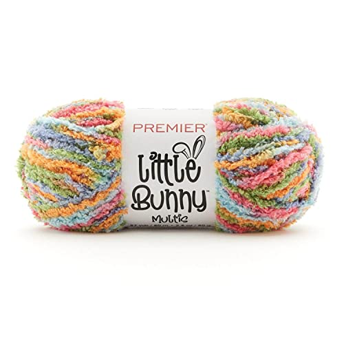 Premier Yarns Little Bunny Yarn Bulky Weight Plush Knitting and Crocheting Yarn 100% Polyester Cotton Candy 3.5 oz 109 yards product thumbnail 12