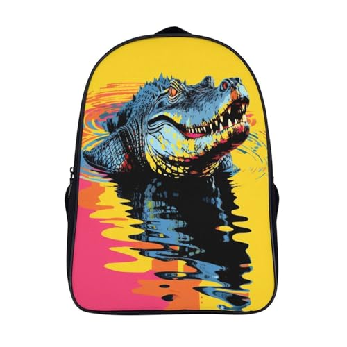 Mochila escolar de cocodrilo impermeable 3D contra la lluvia y roturas en preescolar