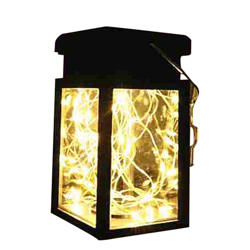 Farol solar colgante | Farol solar para patio, luces colgantes portátiles, lámpara de mesa decorativa para patio, jardín, mesa interior
