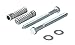 Vestil CS-33-KIT-2 Steel Q195 Concrete Car Stop Hardware Kit 2 Pack Silver
