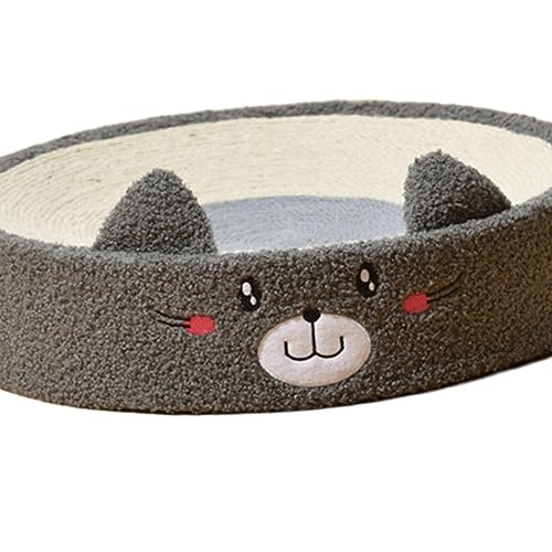 Baoblaze Cama arranhadora para gatos Placa arranhadora redonda para gatinhos Brinquedo de treinament