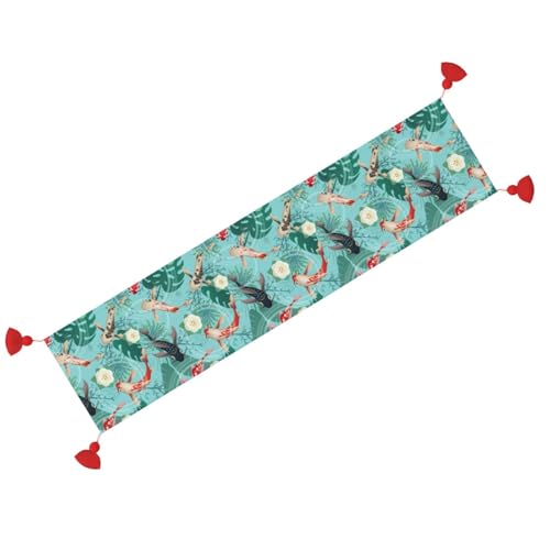 Chemin de table de Noël avec pompon, le cadeau idéal pour décoration - 3
