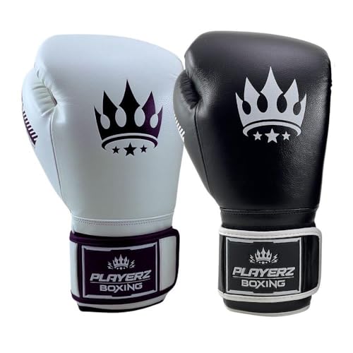 Playerz SparTech Boxing Gloves | Hook and Loop Sparring Gloves For Muay Thai Kickboxing and MMA Training | 10oz 12oz 14oz 16oz Training Gloves