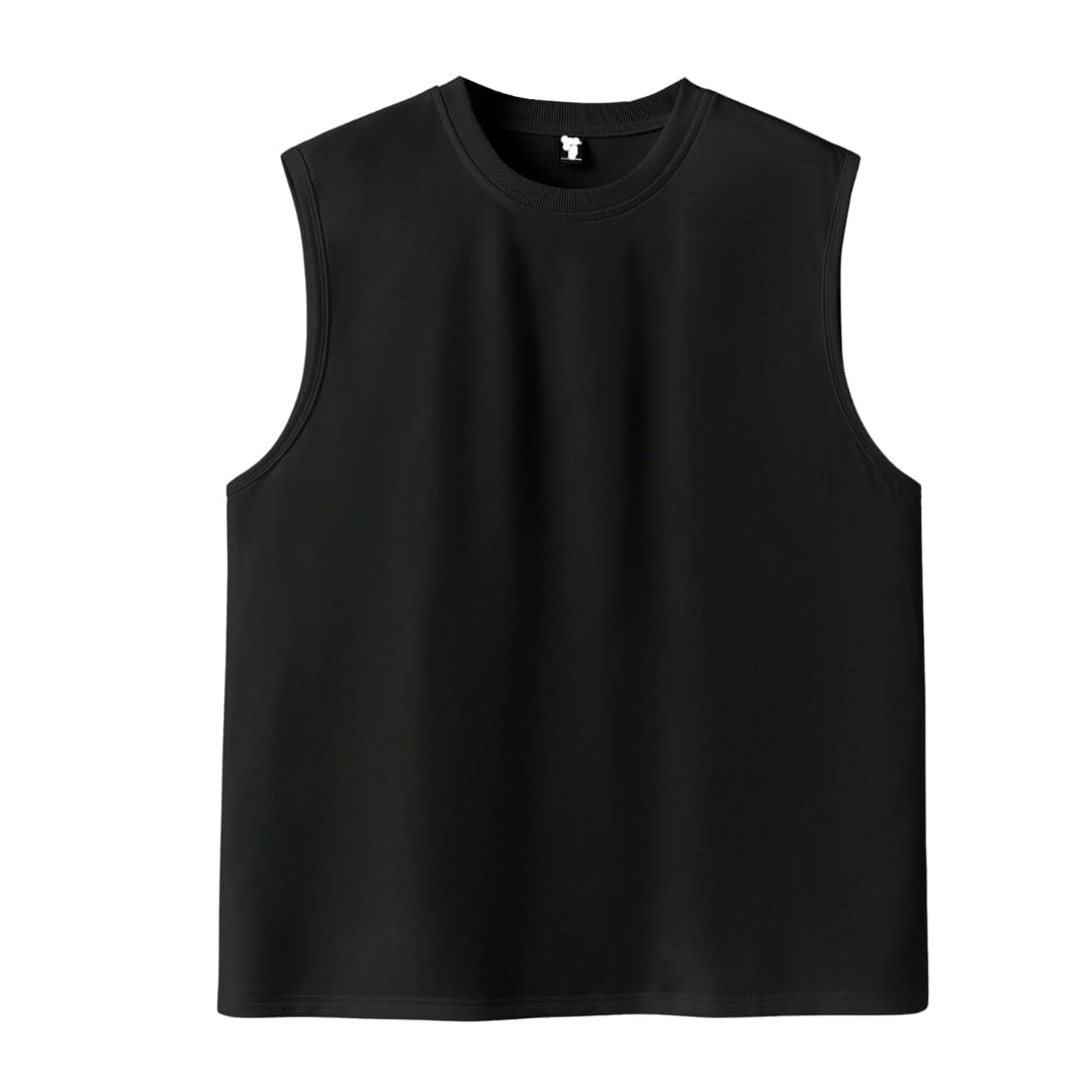 imsa moda Mens Tank Tops Sleeveless Round Neck Polycotton Vest-picture-24