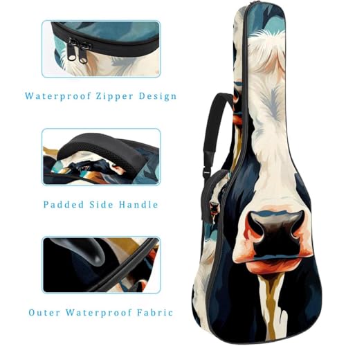 Sac à dos pour guitare acoustique nomade 101,6 cm au design vache coloré