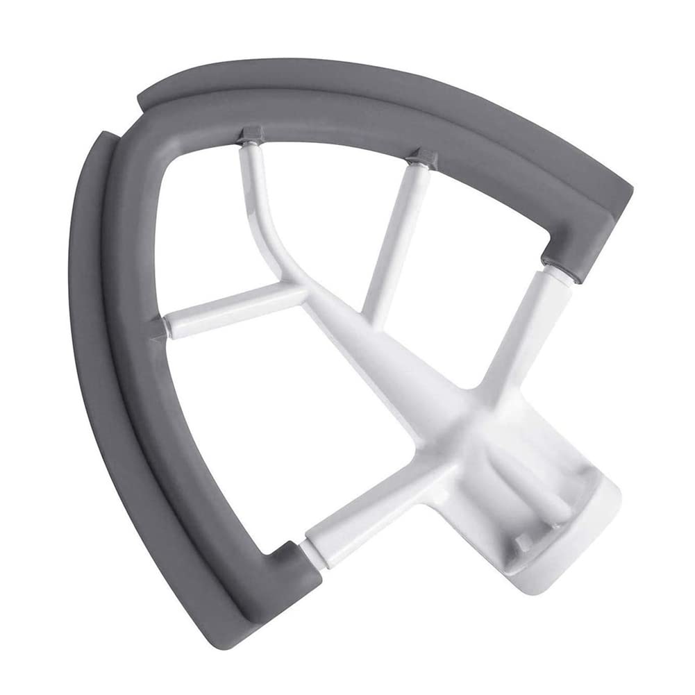 Rafstya Flex-Edge Paddle Attachment for 4.5-5 QT Tilt-Head Stand Mixer Replacement Silicone Beater Bowl Scraper Blade