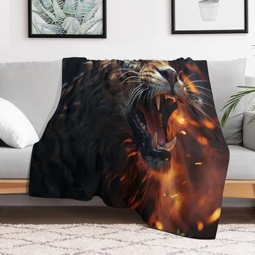 Manta de leopardo para sofá manta mullida que no pierde pelo 100x130 3