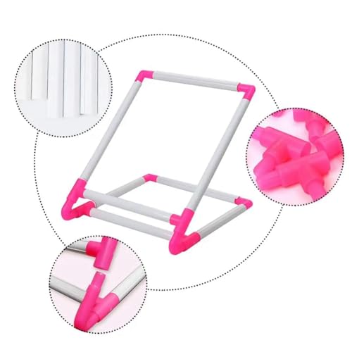 Cadre de broderie en plastique léger 30x25 cm à utilisation facile