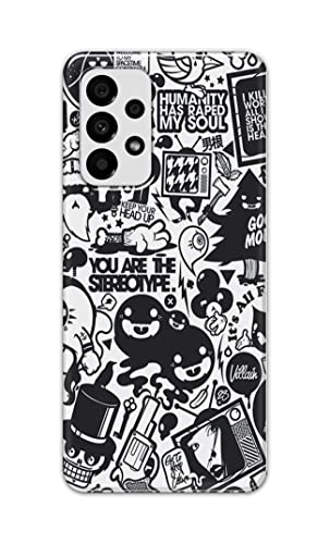 Image of Printed Hard Back Cover Case for Samsung Galaxy A73 5G Back Cover (Mixed Cartoon) -702