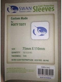 Swan Card Sleeves (75x110mm) - 150 Pack, Thin Sleeves - Hoity Toity