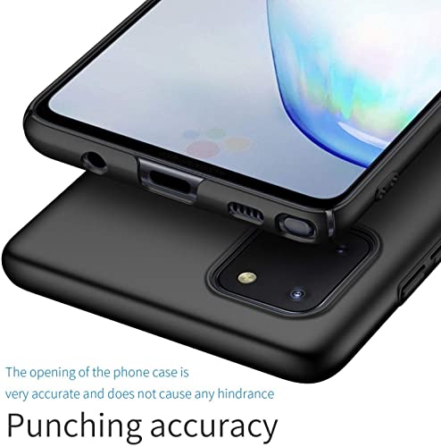 Image of Mobile Back Cover Case for Samsung Galaxy Note 10 Lite (Silicone Case|CameraProtection|Black SC1510)