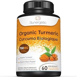 USDA Certified Organic Turmeric Supplement – Includes Organic Turmeric & Organic Black Pepper – 1,400mg of Turmeric per Serving – 60 Tablets