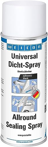 WEICON Universal Dicht-Spray 400 ml Allesdicht-Spray Abdichtspray Dichtungsspray Wasserfester Flüssigkunststoff schwarz