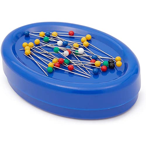 Juvale Magnetic Pin Cushion, Sewing Tools (Blue, 2 Pack) #TOP4