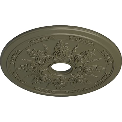 Medalla de techo ornamental pintada modelo Ekena CM23ROPTF 3