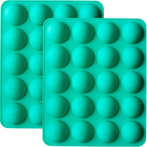 HKUCFTT Golf Ball Cake Pop Mold - 20-Cavity Silicone Chocolate