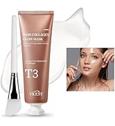 QICDRTF T3 Collagen Face Mask(2.36fl.oz, 70ml),Korean Baby Collagen Glow Mask Skincare,T3 Collage...