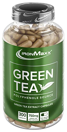 IronMaxx Green Tea Grüntee-Extrakt Kapseln, 300 Stück (1er Pack) Cover