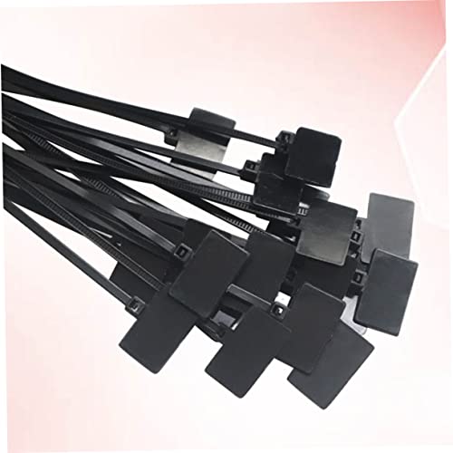 250 piezas de bridas para cables de nailon negras con dientes auto-bloqueantes y borde redondeado para organización de cables en casa o garaje miniatura 2