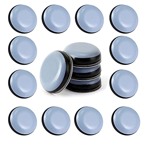 Uni-Fine 24 pezzi scivoli rotondi autoadesivi per mobili, feltrini per spostare mobili Scivoli per Mobili per spostare mobili pesanti, aiutare il trasloco, organizzare uffici(25mm)