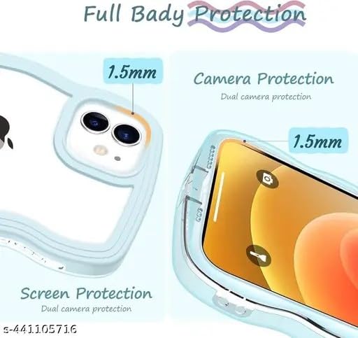 Image of amazon basics Back Cover for iPhone XR, Cute Curly Wave Case, Shock Proof, Grip, Soft TPU & Girls Stylish, Camera Bump Protector (Pink)