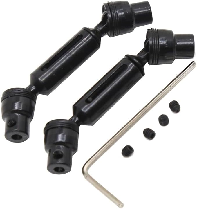 VERBANA RC Car Axle Kit for WPL 1/16 RC Car (C14, C24, C34, C44, C54, B14, B24) - Metal Front & Rear Axle & Drive Shaft Kit - Upgrade Accessories Parts - Adult, Outdoor, Hand-Powered