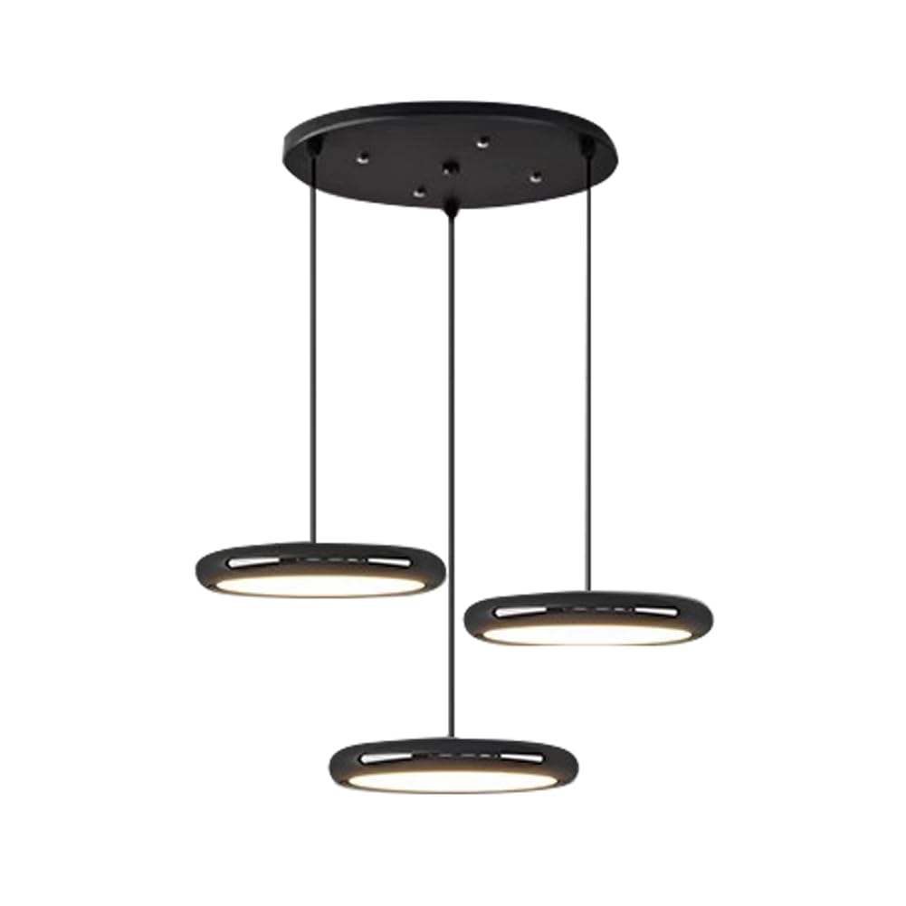 Luminaires suspendus art déco au design minimaliste et finitions noires premium
