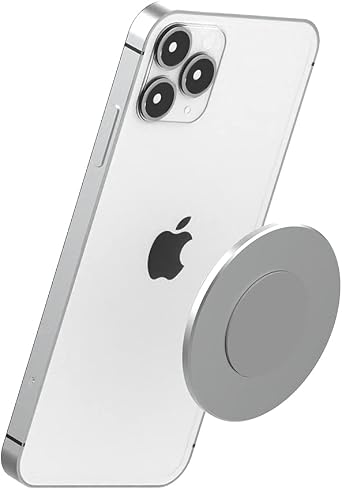 حامل حائط مغناطيسي لزج لأجهزة iPhone Magsafe و Wall Mount و Cradle لأجهزة iPhone 15/14/13/12 و pro و Mini و Pro Max و Pack of 2 مع استخدام Metal Ring لأجهزة Android