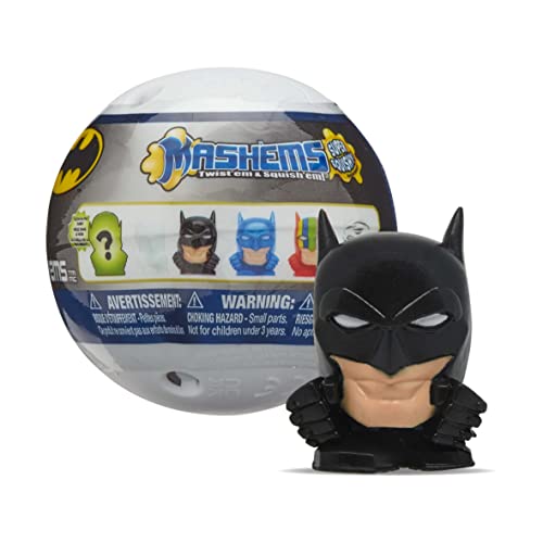 Mash'Ems Basic Fun 50785 Batman - Twist'em & Squish'em - Series 3 Surprise Mystery Miniature Toy - 6 Different Characters...Try to Collect Them All, Twist'em, Squish'em Stretch'em!