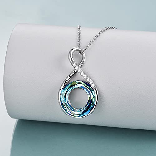 YFN 925 Sterling Silver I Love You Necklace 100 Languages Love Necklaces Jewelry for Mothers Day Gifts2