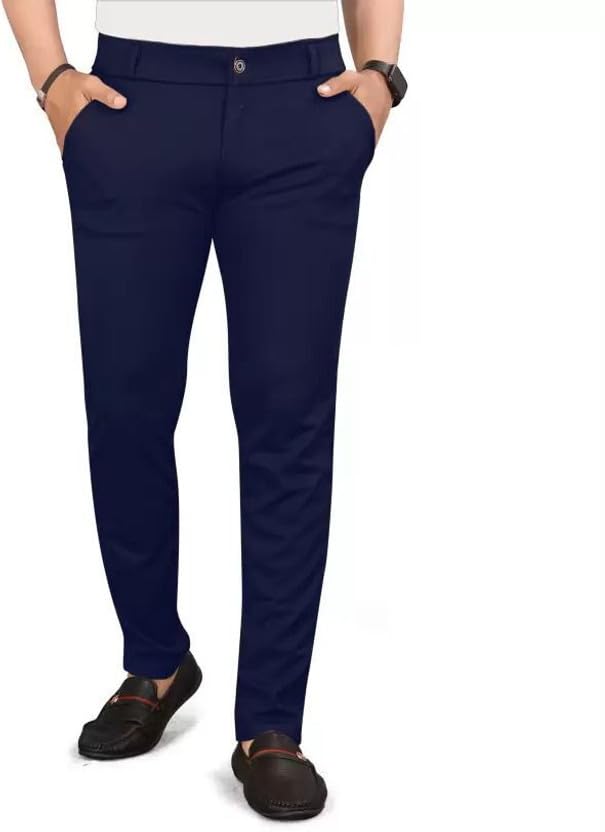 Image of Vanits Men's Slim Fit Casual Trousers Pack of 1