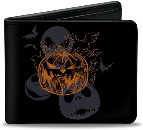 Buckle-Down Men's Bifold Wallet Nightmare Before Christmas, 4.0" ...