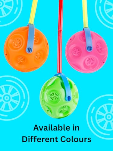 Image of Prime Wheel O Bell Push-&-Pull Baby Walker Toy | Pull Along Wheel Sound Walking Early Age Development Toys for Baby Boys and Girls | Interactive Spinning Wheel & Gentle Bell Sound