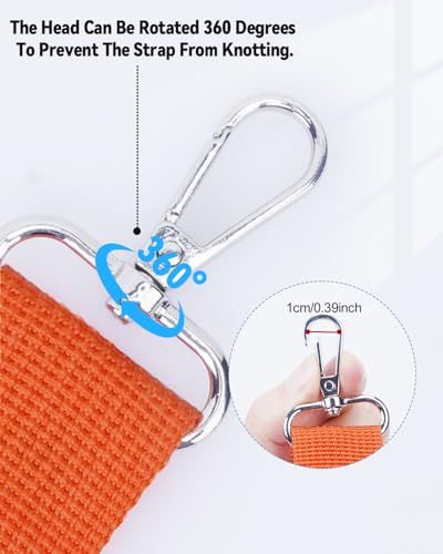 eZAKKA Purse Straps Replacement Crossbody, Wide Purse Strap Crossbody Shoulder Straps Adjustable for Canvas Bag Crossbody Handbag, 6Pcs, Multi-Color4