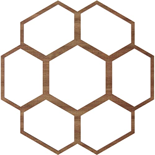 Image of Ekena Millwork 18 inchOD x 6 3 /8 inchID x 3 /8 inchT Florin Wood Fretwork Pierced Ceiling Medallion, Walnut
