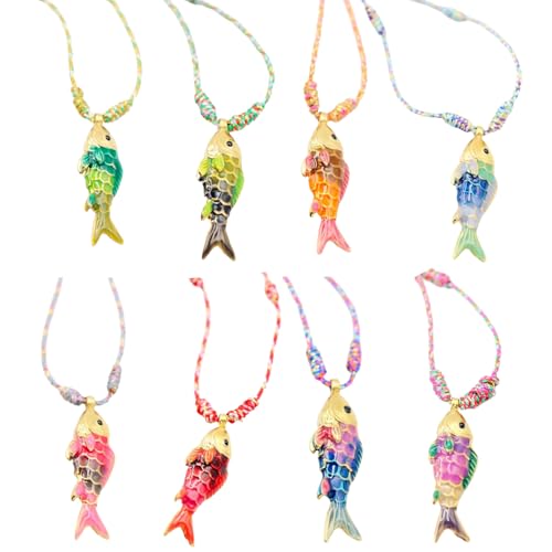 Collier chaîne corde poisson acier inoxydable anti rouille