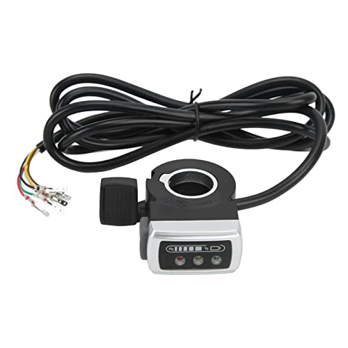 Acelerador de pulgar de 36V para patinete eléctrico con cable de 6 pines y montaje de 22mm