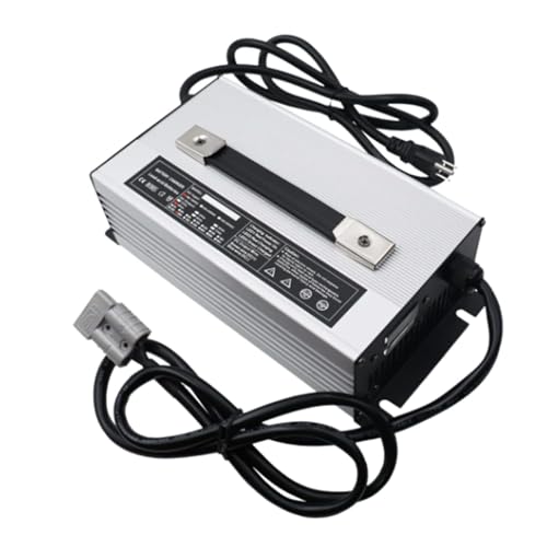 QHUCBAEG 12V/24V/36V/48V/60V/72V Lead Acid Battery Charger,with 50A/120A/175A/350A Anderson Connection,for Golf Cart, ATV, Truck, Electric Forklift, Electric Sweeper,72V 15A,Anderson 120A