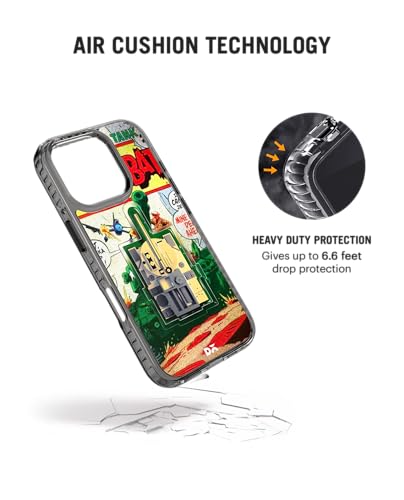 Image of DailyObjects Tank Combat Stride 2.0 Magnetic Case Cover Compatible with iPhone 16 Pro Max | Wireless Charging Slim Back Cover | 2 Layer Edge Protection & Shockproof