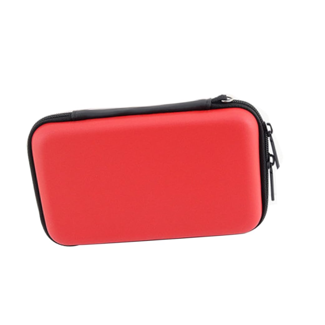 Mobestech 3piezas Organizador De Accesorios Electrónicos y Portátil Divisores Ajustables para Viaje Bolsa De Almacenamiento Roja