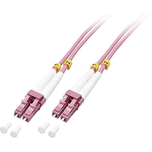 LINDY Fibre Optique Duplex LC/LC OM4, 10m