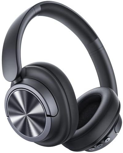 Hybrid Active Noise Cancelling Headphones 120H Playtime Wireless Headphones Bluetooth 6.0 Over Ear Headphones 6 ENC HD Call Mic, Hi-Res 360° Spatial Audio ANC Headphone for Travel Workout Nine Iron - image 2