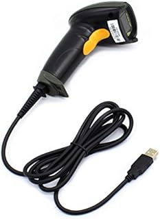 WoneNice USB Laser Barcode Scanner Wired Handheld Bar Code Scanner Reader Black