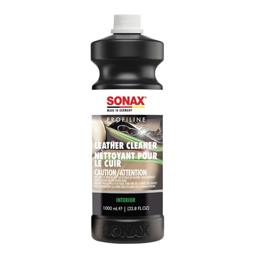 SONAX Profiline Leather Cleaner | Professional-Grade Deep Cleaner for Smooth | Removes Stubborn Dirt, Grease & Blue-Jean Stains | Fast-Acting & Safe for Most Surfaces | 270300 | 1L