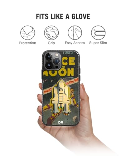 Image of DailyObjects Case for iPhone 13 Pro Max Compatible with Mag-Safe Wireless Charging, Stride 2.0 Space Rider Slim Shockproof Back Cover with Inner Magnetic Ring