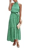 Match: Dieses Maxikleid ist eine gute Wahl für Ihre tägliche Kleidung. Sie können leicht mit einem Hut, High Heels oder Sandalen kombiniert werden. Der lebhafte Blumendruck kann Ihre Persönlichkeit perfekt zeigen und Sie fühlen sich sicher.