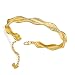 Produktbild Armband Schmuck Armreif Damen Damen Armband Neue Vergoldete Verdrehte Auto Blume Vergoldet Armband Armband 24 Karat Vergoldet Damen Armreif
