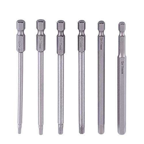 Preisvergleich Produktbild Gasea Sechskant-Schraubendreher, S2, magnetisch, 6 Stück